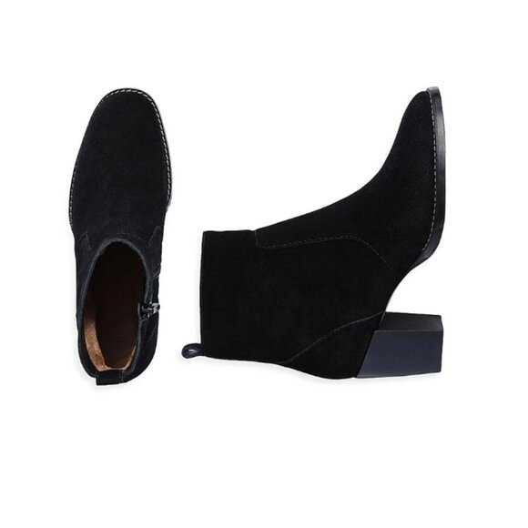 NEW BERNARDO Made In Brazil Suede Norwich Booties in black for women 725 8j4 - Picture 8 of 8
